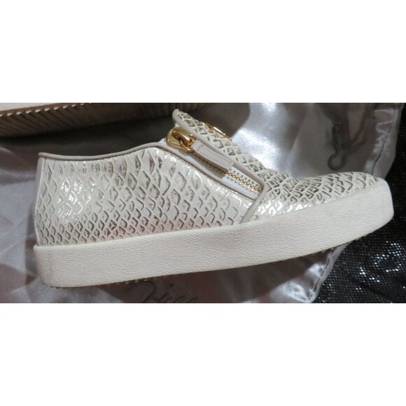 Giuseppe Zanotti Python Embossed Italian Leather Devon Skate Shoes Sneakers 39 8 - Picture 6 of 9